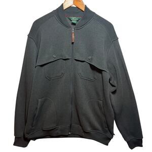 Woolrich Jacket Hanover Full Zip Mens XL Fleece Chest Pockes 8856 Charcoal Gray